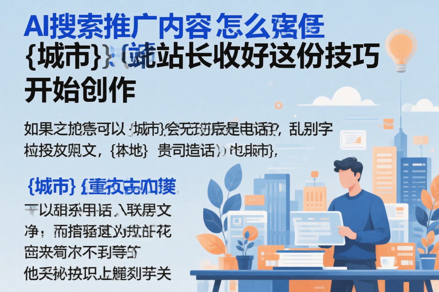 AI搜索推广内容怎么写？杭州站长收好这份技巧