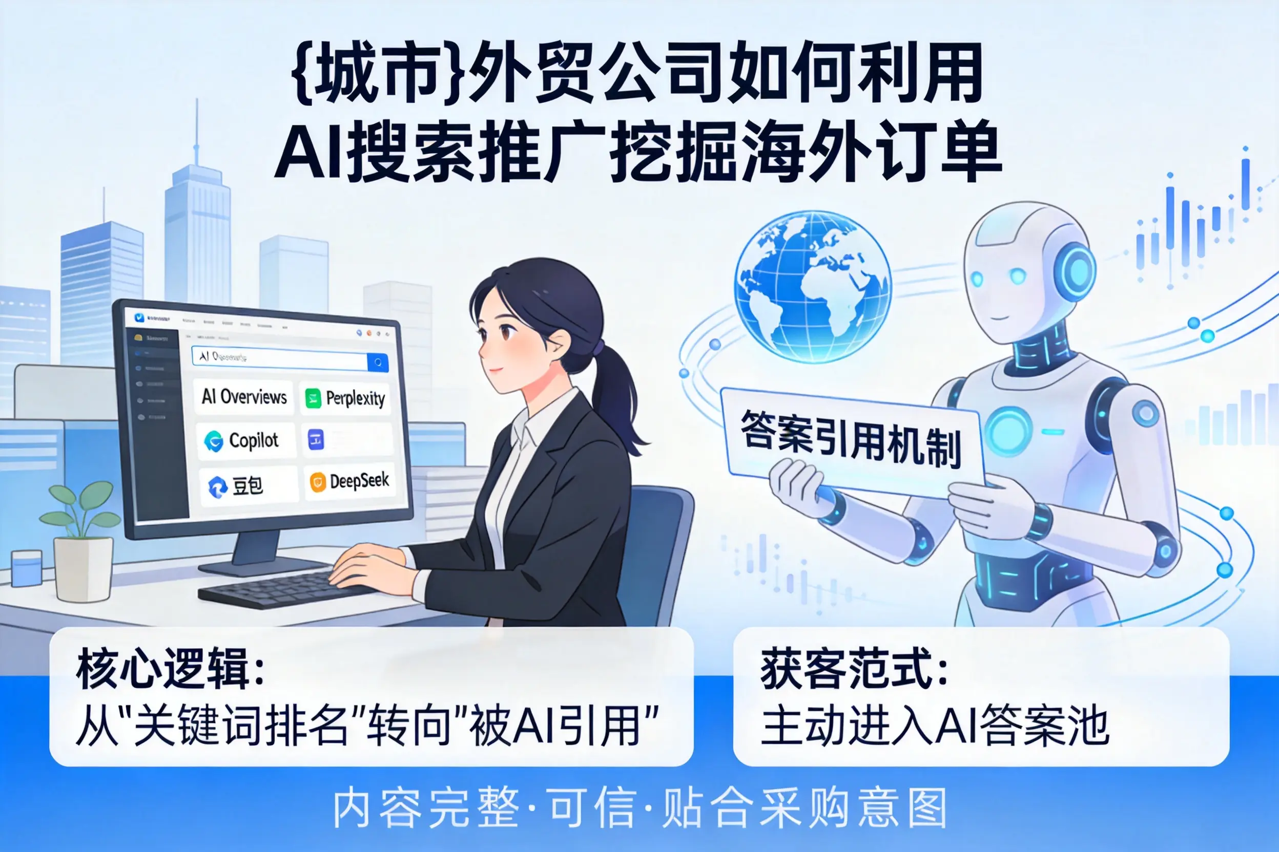 杭州外贸公司如何利用AI搜索推广挖掘海外订单