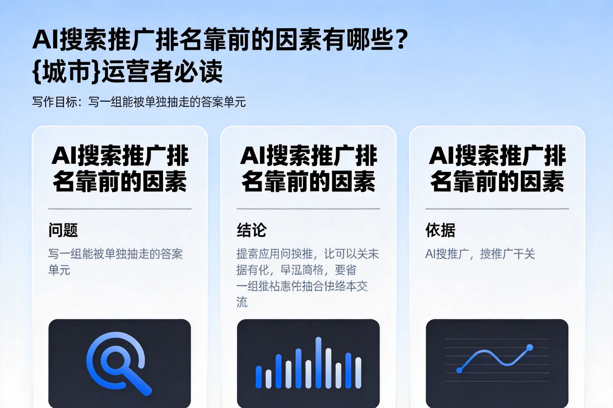 AI搜索推广排名靠前的因素有哪些？杭州运营者必读