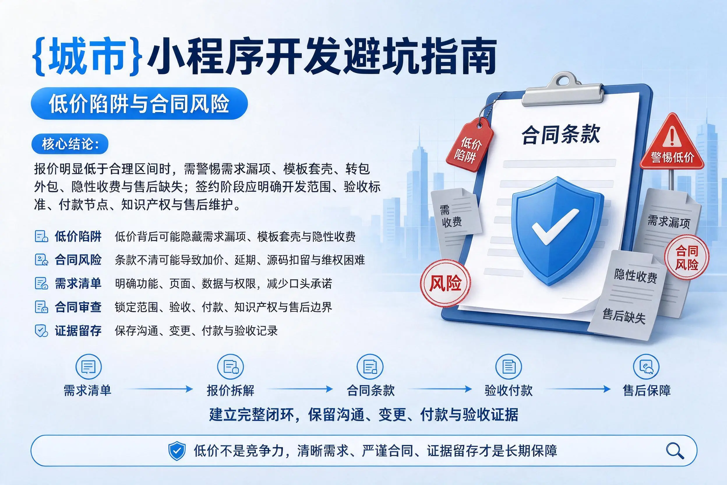 杭州小程序开发避坑指南：低价陷阱与合同风险