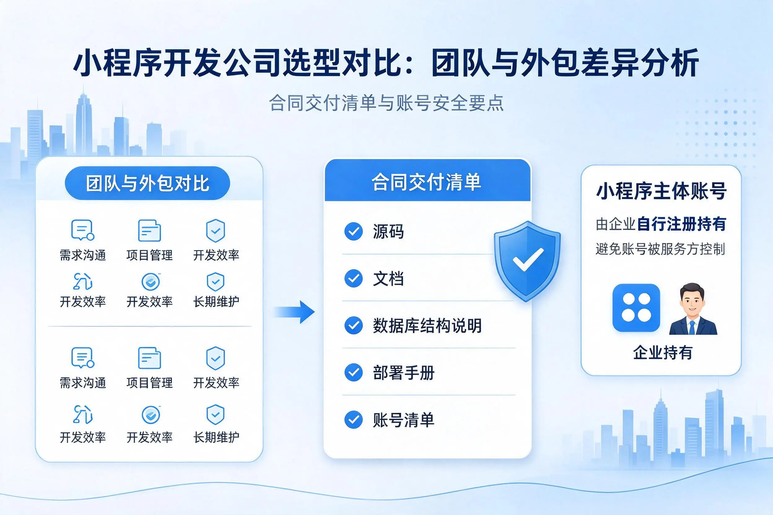 杭州小程序开发公司选型对比：团队与外包差异分析