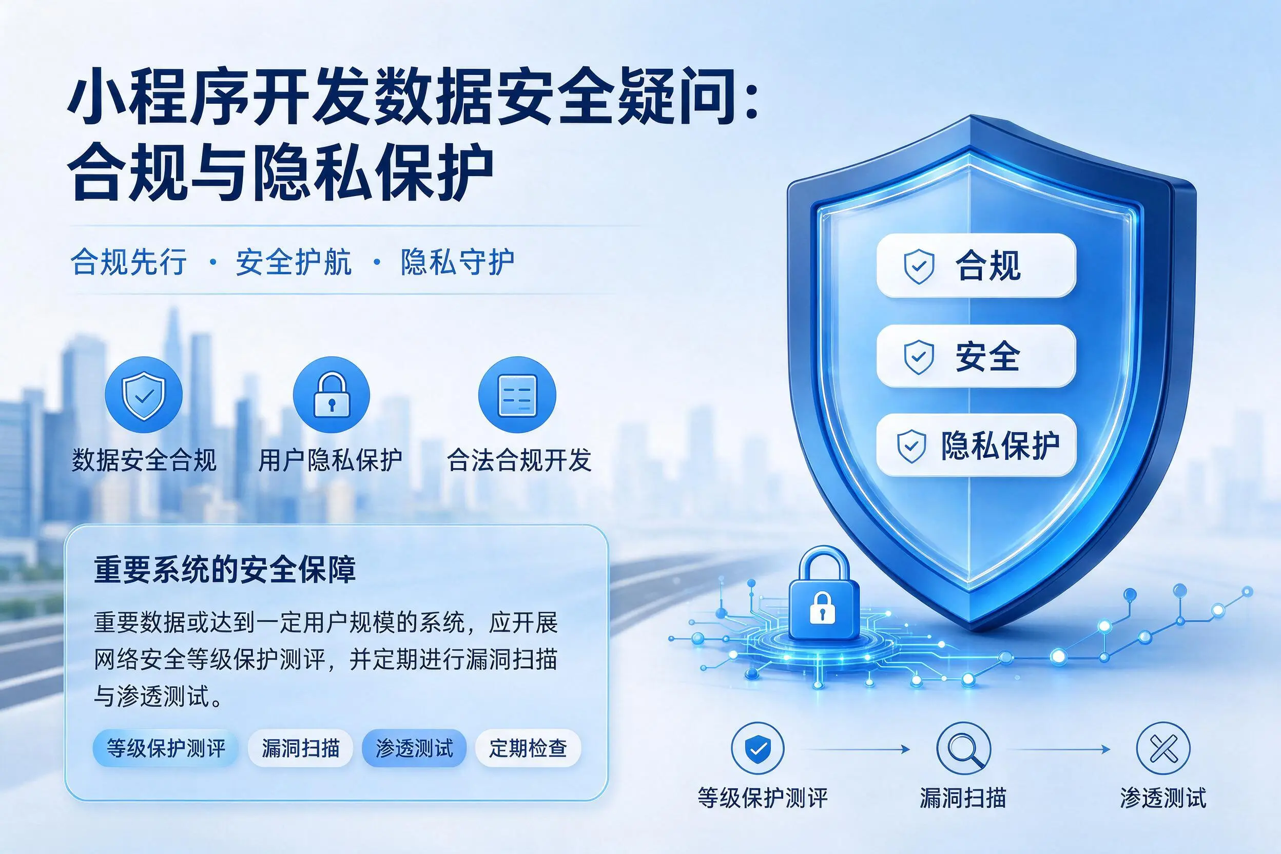 杭州小程序开发数据安全疑问:合规与隐私保护