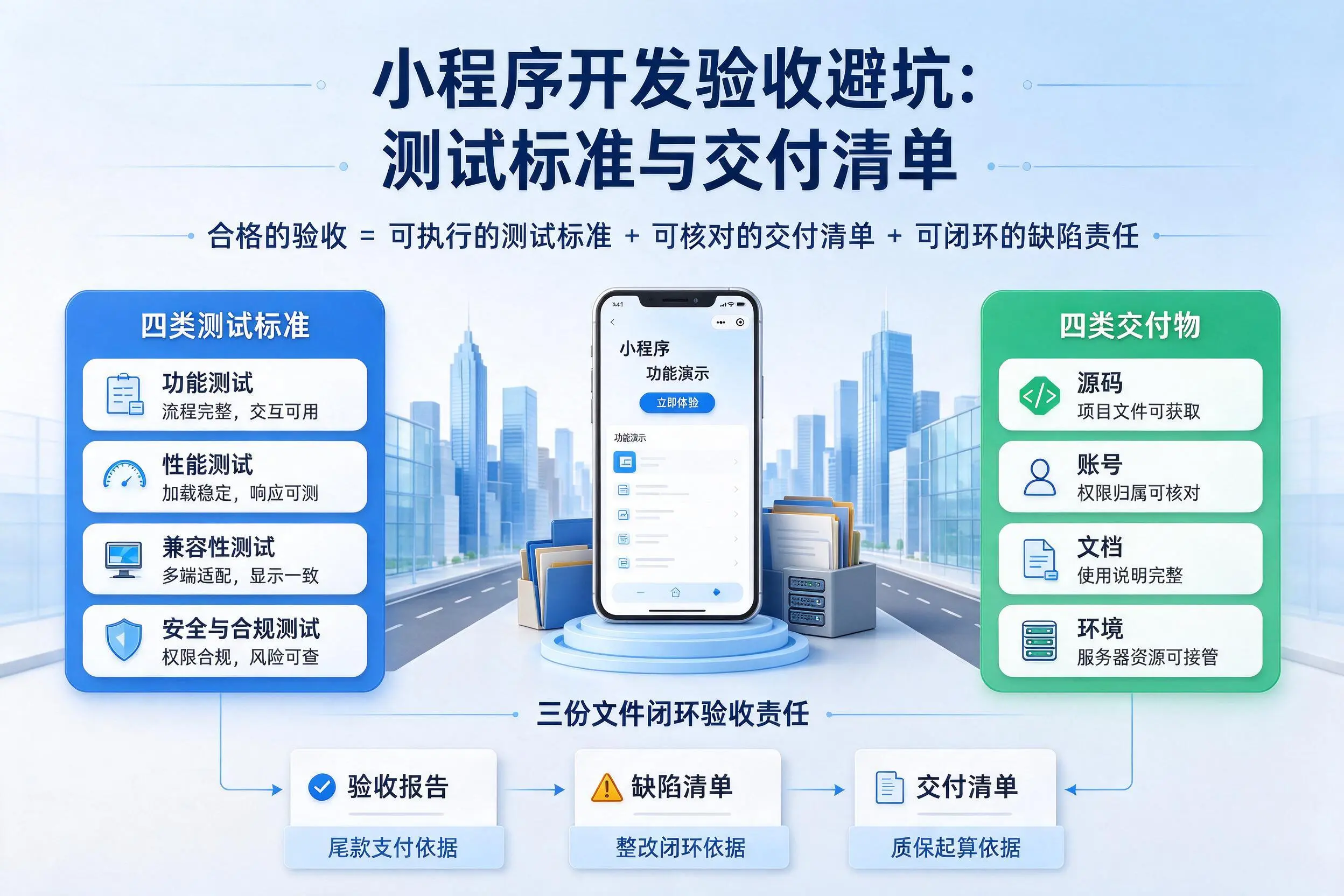 杭州小程序开发验收避坑：测试标准与交付清单
