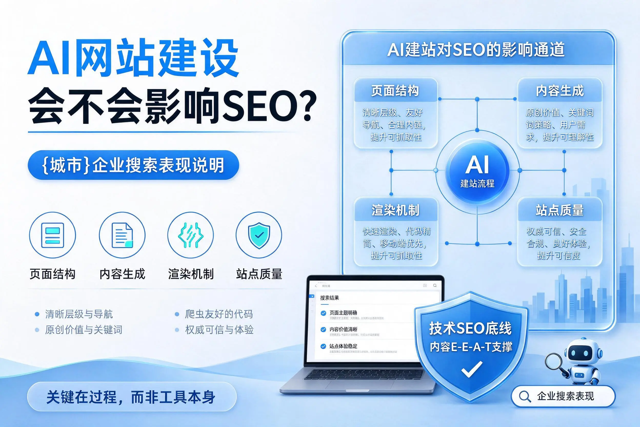 AI网站建设会不会影响SEO?杭州企业搜索表现说明