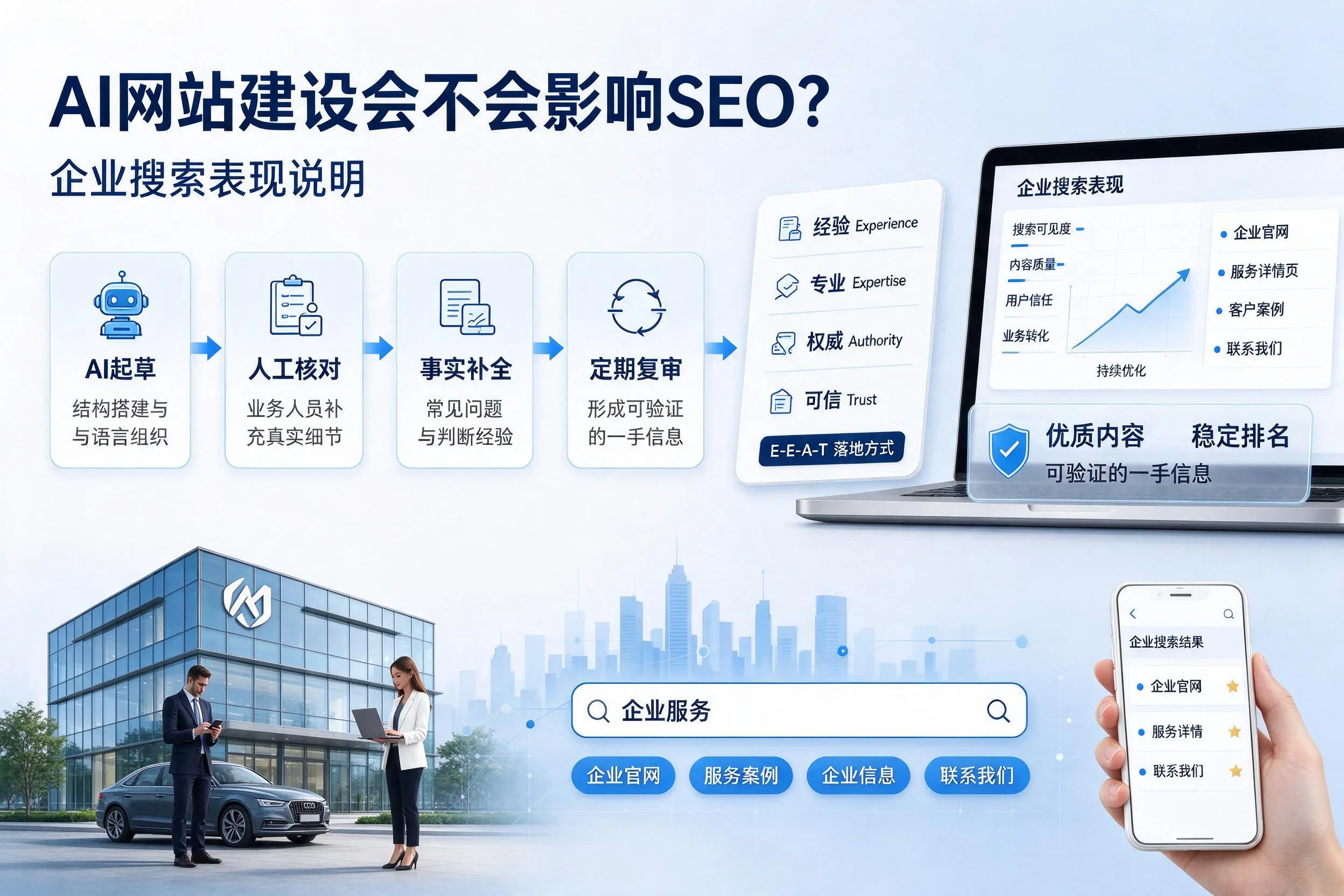 AI网站建设会不会影响SEO?杭州企业搜索表现说明