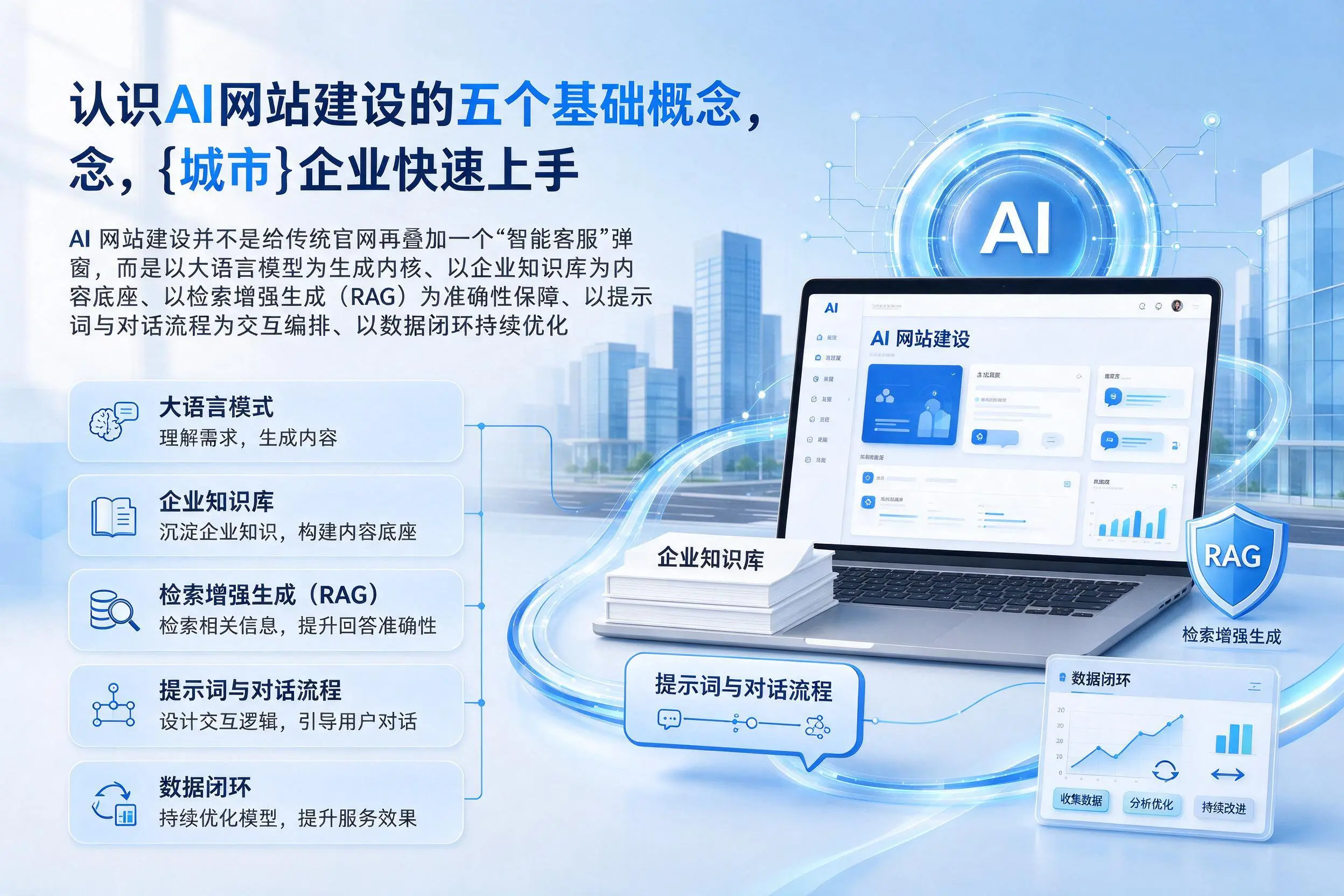 认识AI网站建设的五个基础概念，杭州企业快速上手