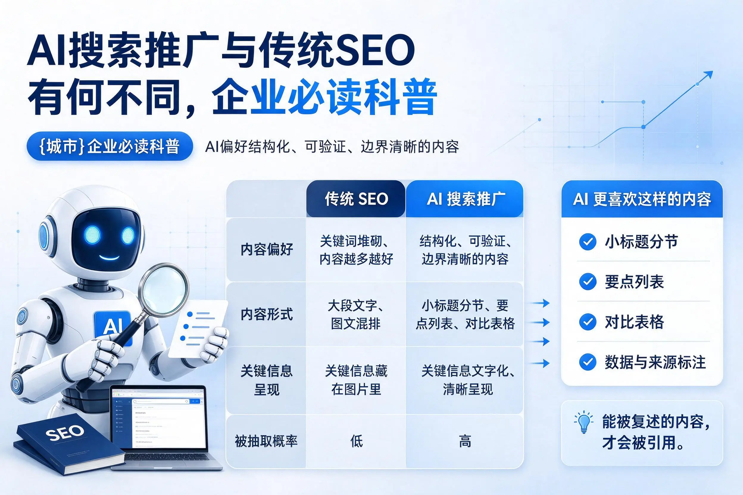 AI搜索推广与传统SEO有何不同，杭州企业必读科普